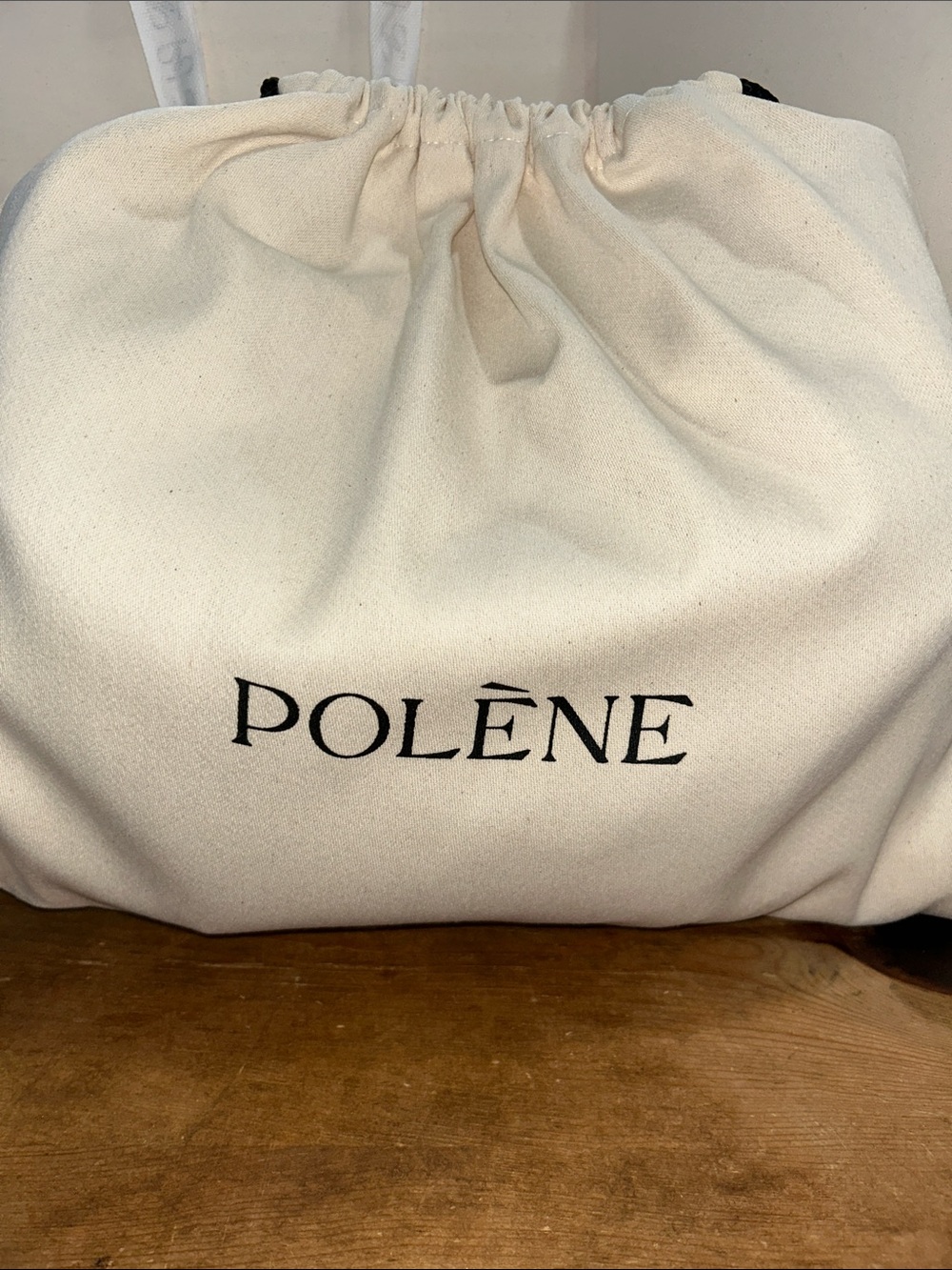Polène Cyme Mini Textured Leather Tote Bag Camel Brown with Box & Dust Bag - Picture 10 of 10